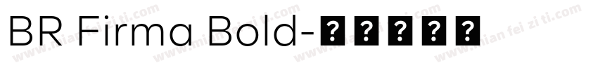 BR Firma Bold字体转换